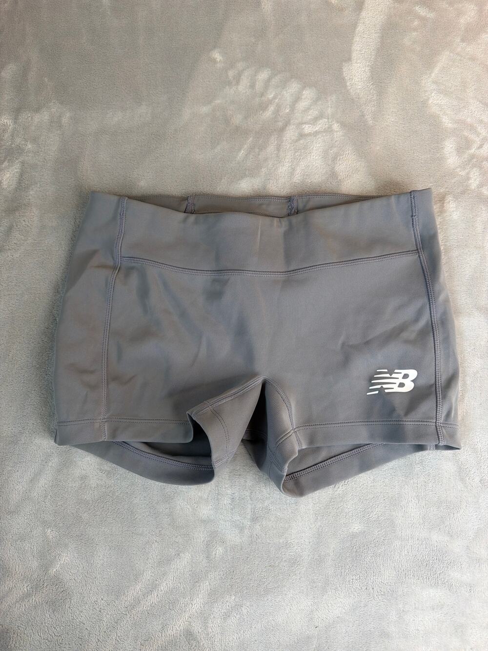 New Balance Women's Athletics 3" Spandex Boy Shorts Gray Size Medium Training